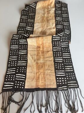 Mudcloth Table Runner for Dining Boho Decor Large 60x25 Gift